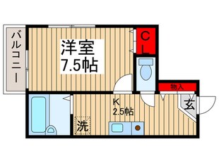 ＷＥＳＴ若葉の物件間取画像